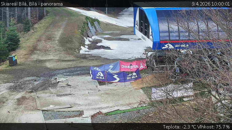 Skiareál Bílá - Bílá - panorama - 9.4.2026 v 10:00