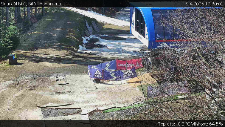 Skiareál Bílá - Bílá - panorama - 9.4.2026 v 12:30