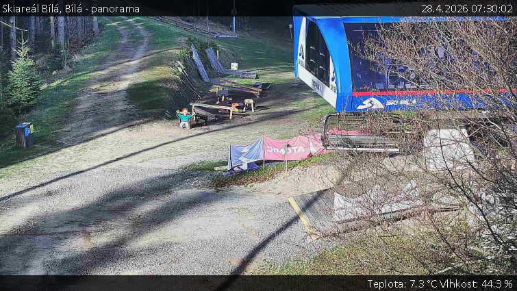 Skiareál Bílá - Bílá - panorama - 28.4.2026 v 07:30