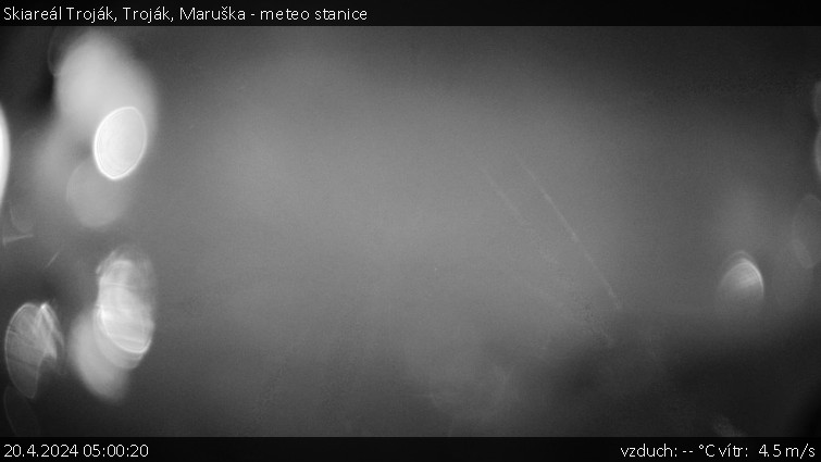 Skiareál Troják - Troják, Maruška - meteo stanice - 20.4.2024 v 05:00