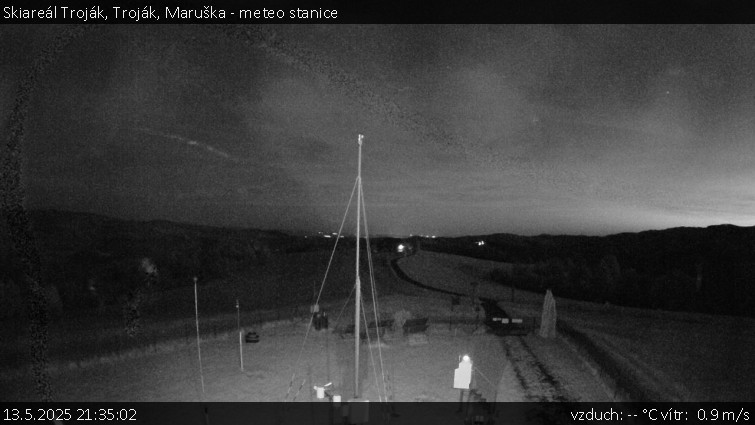 Skiareál Troják - Troják, Maruška - meteo stanice - 13.5.2025 v 21:35 Skiareál Troják - Troják, Maruška - meteo stanice - 13.5.2025 v 21:35