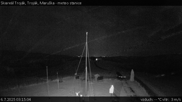 Skiareál Troják - Troják, Maruška - meteo stanice - 6.7.2025 v 03:15 Skiareál Troják - Troják, Maruška - meteo stanice - 6.7.2025 v 03:15