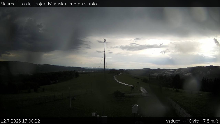 Skiareál Troják - Troják, Maruška - meteo stanice - 12.7.2025 v 17:00 Skiareál Troják - Troják, Maruška - meteo stanice - 12.7.2025 v 17:00