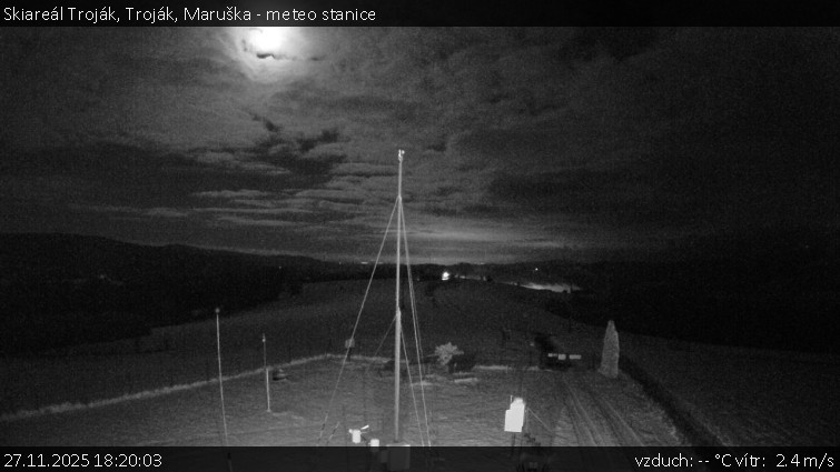 Skiareál Troják - Troják, Maruška - meteo stanice - 27.11.2025 v 18:20
