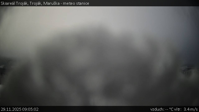 Skiareál Troják - Troják, Maruška - meteo stanice - 29.11.2025 v 09:05