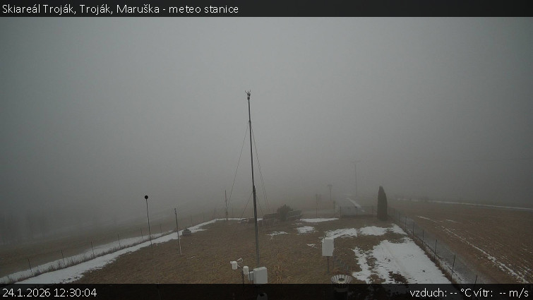 Skiareál Troják - Troják, Maruška - meteo stanice - 24.1.2026 v 12:30