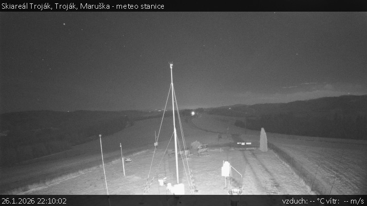 Skiareál Troják - Troják, Maruška - meteo stanice - 26.1.2026 v 22:10