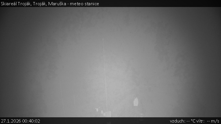 Skiareál Troják - Troják, Maruška - meteo stanice - 27.1.2026 v 00:40