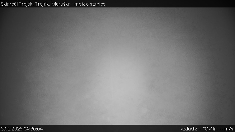Skiareál Troják - Troják, Maruška - meteo stanice - 30.1.2026 v 04:30