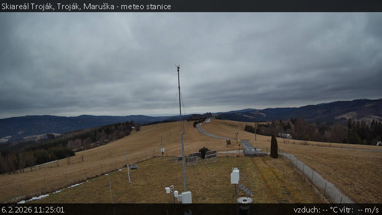 Skiareál Troják - Troják, Maruška - meteo stanice - 6.2.2026 v 11:25