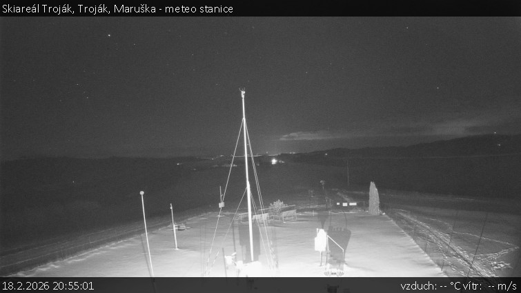 Skiareál Troják - Troják, Maruška - meteo stanice - 18.2.2026 v 20:55