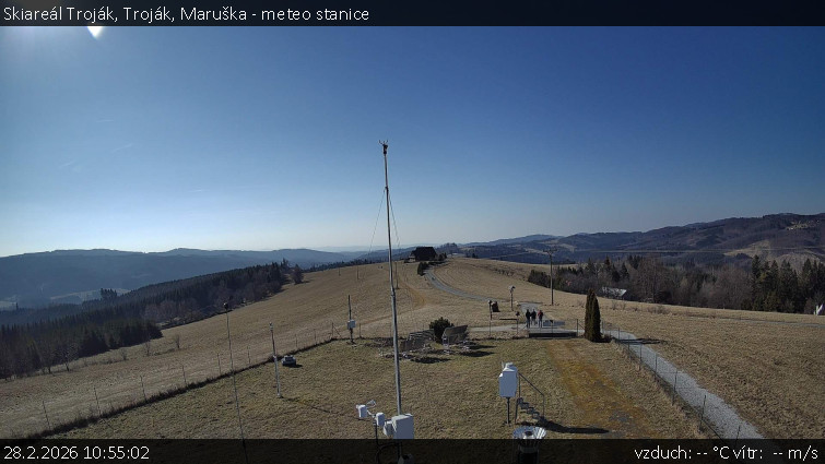 Skiareál Troják - Troják, Maruška - meteo stanice - 28.2.2026 v 10:55