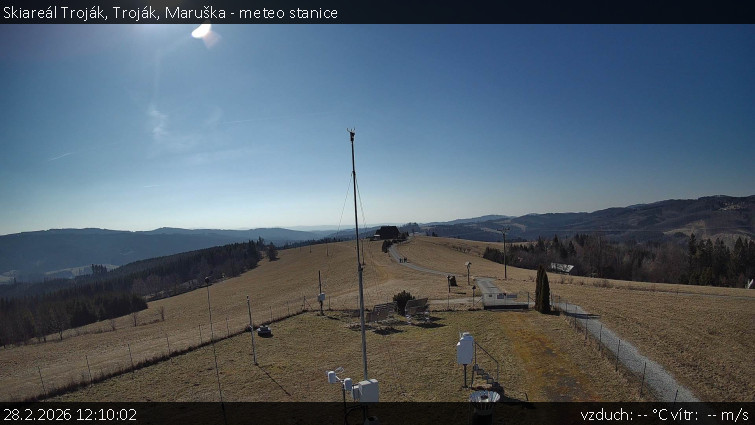 Skiareál Troják - Troják, Maruška - meteo stanice - 28.2.2026 v 12:10