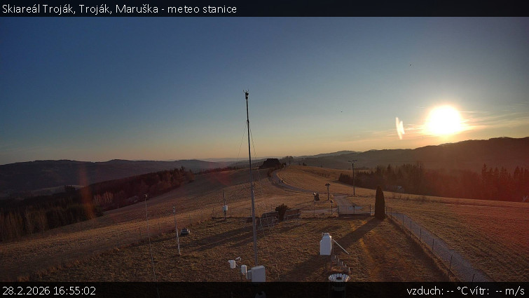 Skiareál Troják - Troják, Maruška - meteo stanice - 28.2.2026 v 16:55