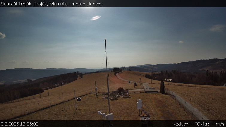 Skiareál Troják - Troják, Maruška - meteo stanice - 3.3.2026 v 13:25