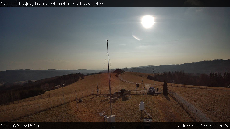 Skiareál Troják - Troják, Maruška - meteo stanice - 3.3.2026 v 15:15