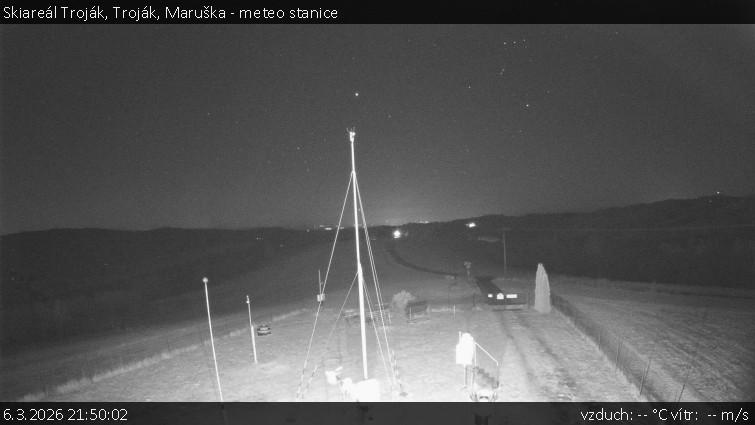 Skiareál Troják - Troják, Maruška - meteo stanice - 6.3.2026 v 21:50