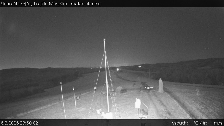 Skiareál Troják - Troják, Maruška - meteo stanice - 6.3.2026 v 23:50