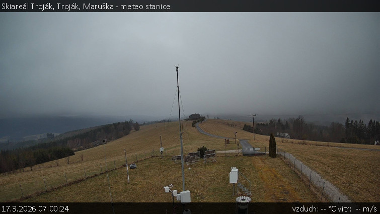 Skiareál Troják - Troják, Maruška - meteo stanice - 17.3.2026 v 07:00