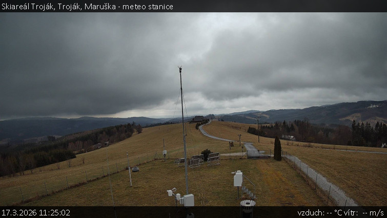 Skiareál Troják - Troják, Maruška - meteo stanice - 17.3.2026 v 11:25