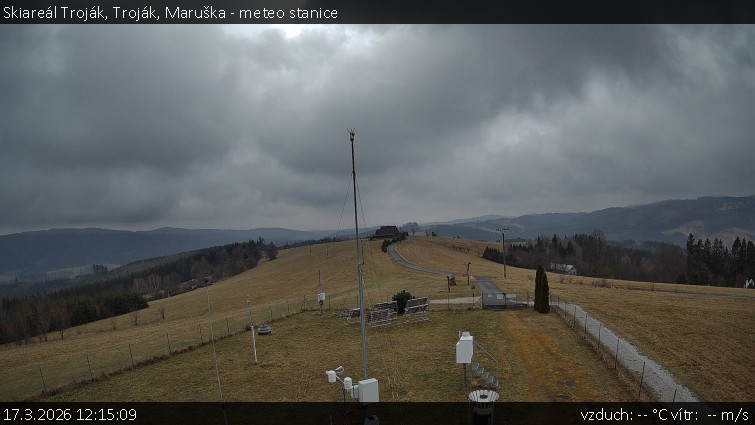 Skiareál Troják - Troják, Maruška - meteo stanice - 17.3.2026 v 12:15