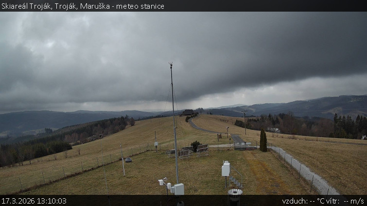 Skiareál Troják - Troják, Maruška - meteo stanice - 17.3.2026 v 13:10