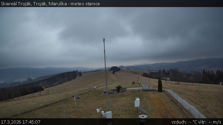 Skiareál Troják - Troják, Maruška - meteo stanice - 17.3.2026 v 17:45