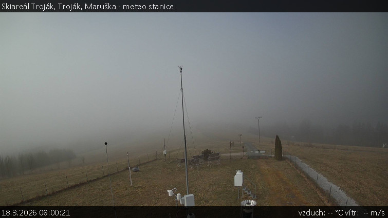 Skiareál Troják - Troják, Maruška - meteo stanice - 18.3.2026 v 08:00