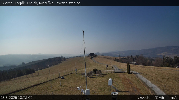 Skiareál Troják - Troják, Maruška - meteo stanice - 18.3.2026 v 10:25