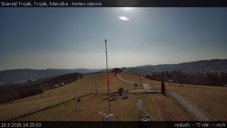 Skiareál Troják - Troják, Maruška - meteo stanice - 18.3.2026 v 14:25