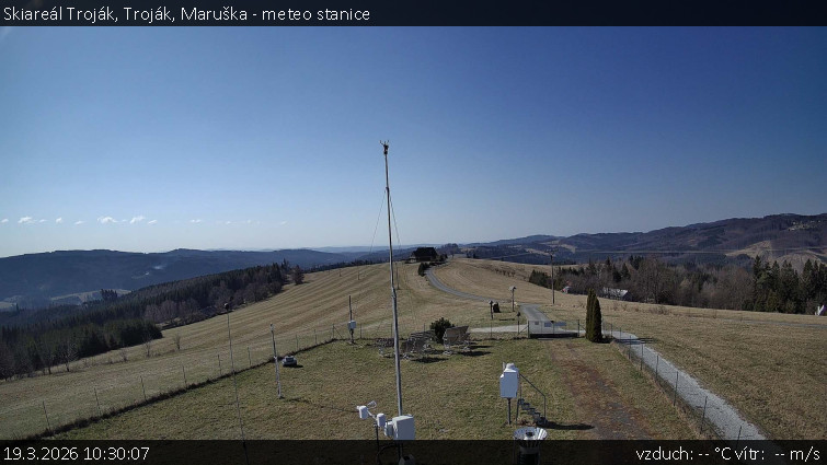 Skiareál Troják - Troják, Maruška - meteo stanice - 19.3.2026 v 10:30