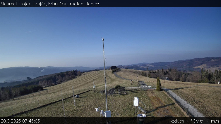 Skiareál Troják - Troják, Maruška - meteo stanice - 20.3.2026 v 07:45