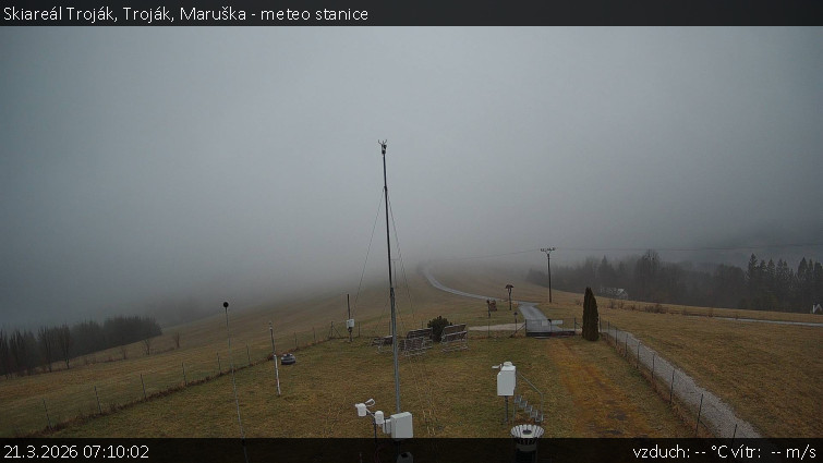 Skiareál Troják - Troják, Maruška - meteo stanice - 21.3.2026 v 07:10