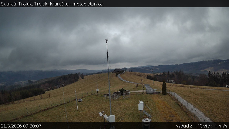 Skiareál Troják - Troják, Maruška - meteo stanice - 21.3.2026 v 09:30