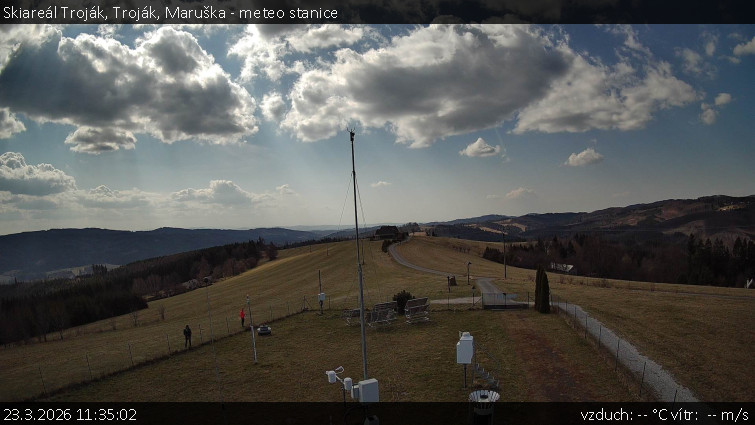Skiareál Troják - Troják, Maruška - meteo stanice - 23.3.2026 v 11:35