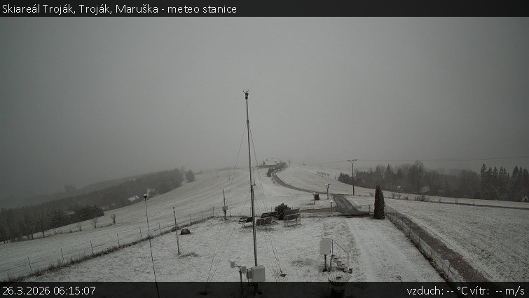 Skiareál Troják - Troják, Maruška - meteo stanice - 26.3.2026 v 06:15