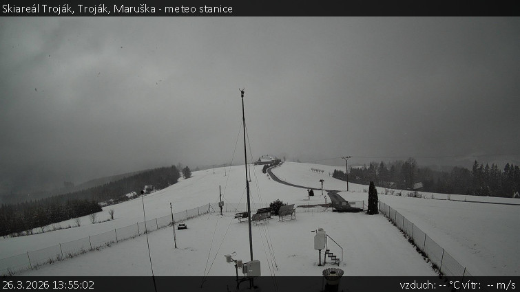Skiareál Troják - Troják, Maruška - meteo stanice - 26.3.2026 v 13:55