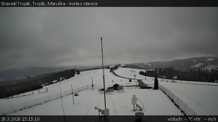 Skiareál Troják - Troják, Maruška - meteo stanice - 26.3.2026 v 15:15