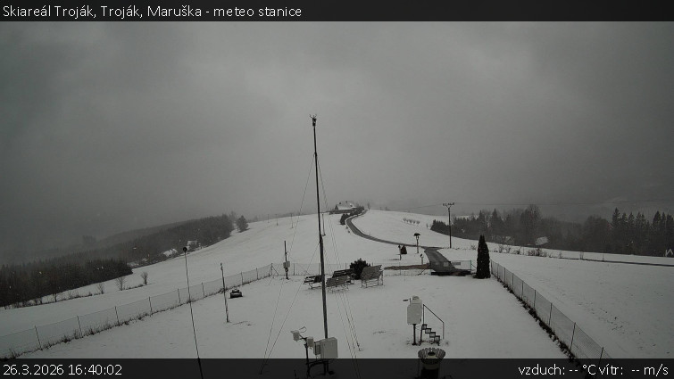 Skiareál Troják - Troják, Maruška - meteo stanice - 26.3.2026 v 16:40
