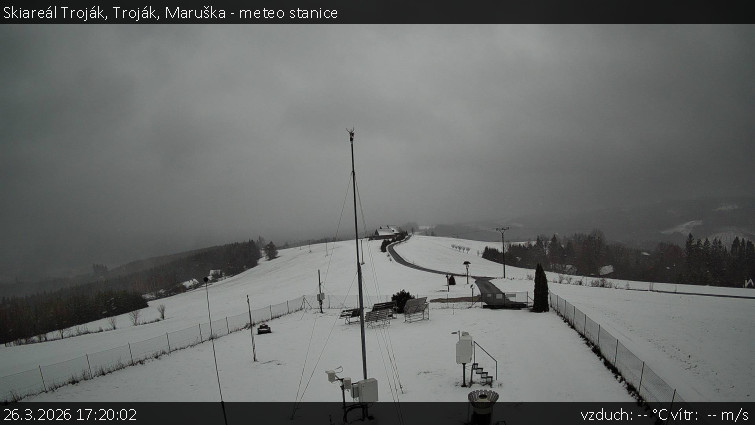 Skiareál Troják - Troják, Maruška - meteo stanice - 26.3.2026 v 17:20