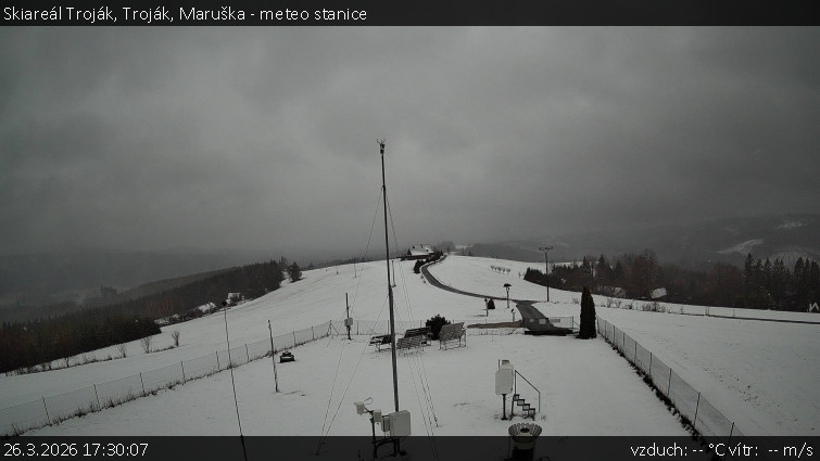 Skiareál Troják - Troják, Maruška - meteo stanice - 26.3.2026 v 17:30