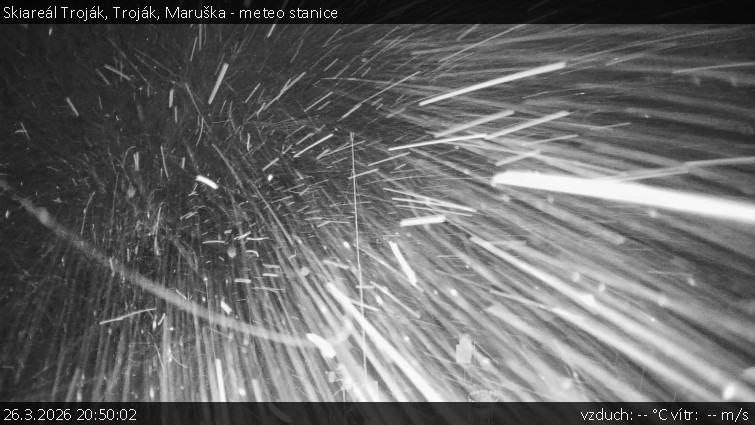 Skiareál Troják - Troják, Maruška - meteo stanice - 26.3.2026 v 20:50