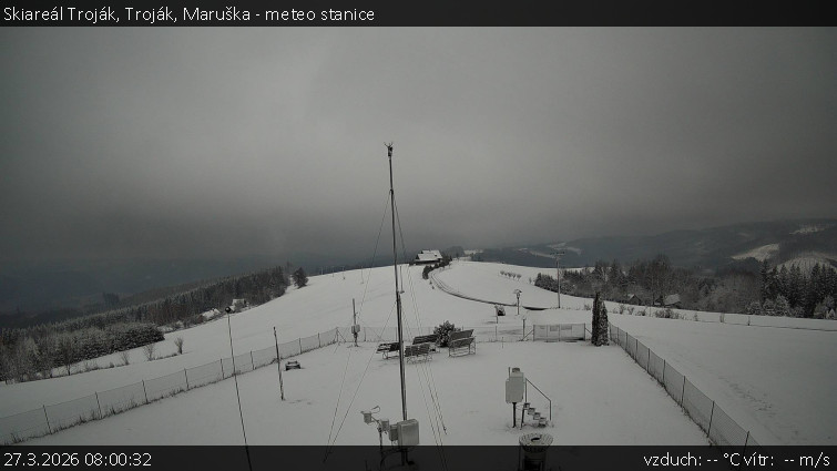 Skiareál Troják - Troják, Maruška - meteo stanice - 27.3.2026 v 08:00