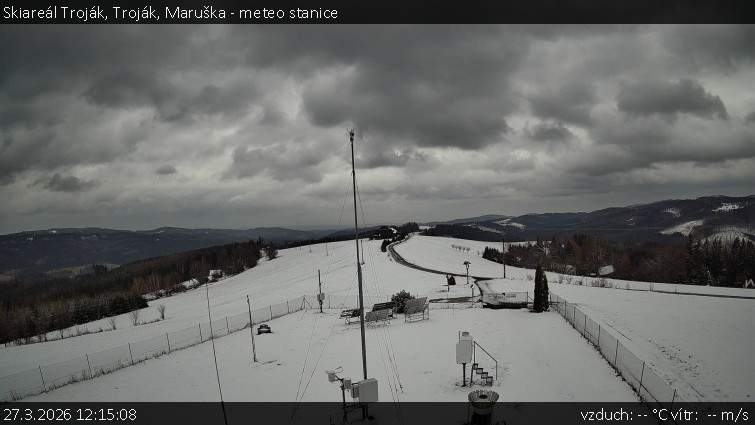 Skiareál Troják - Troják, Maruška - meteo stanice - 27.3.2026 v 12:15