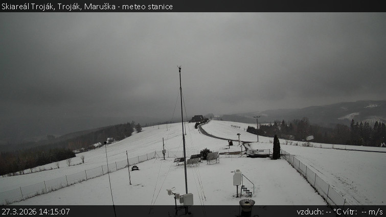 Skiareál Troják - Troják, Maruška - meteo stanice - 27.3.2026 v 14:15