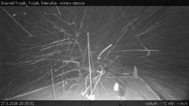 Skiareál Troják - Troják, Maruška - meteo stanice - 27.3.2026 v 23:35
