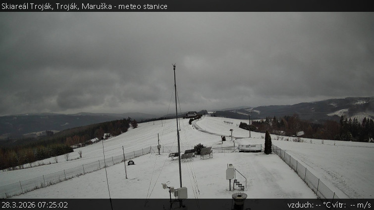 Skiareál Troják - Troják, Maruška - meteo stanice - 28.3.2026 v 07:25