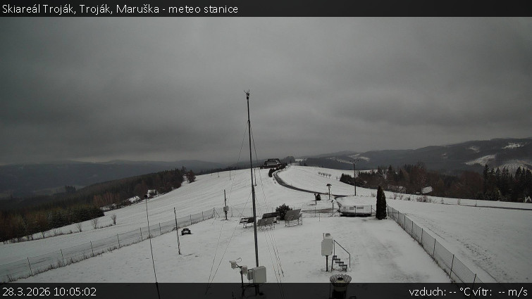 Skiareál Troják - Troják, Maruška - meteo stanice - 28.3.2026 v 10:05