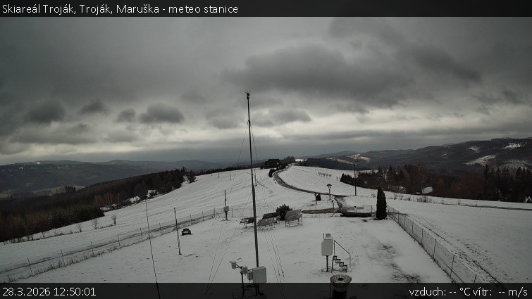Skiareál Troják - Troják, Maruška - meteo stanice - 28.3.2026 v 12:50