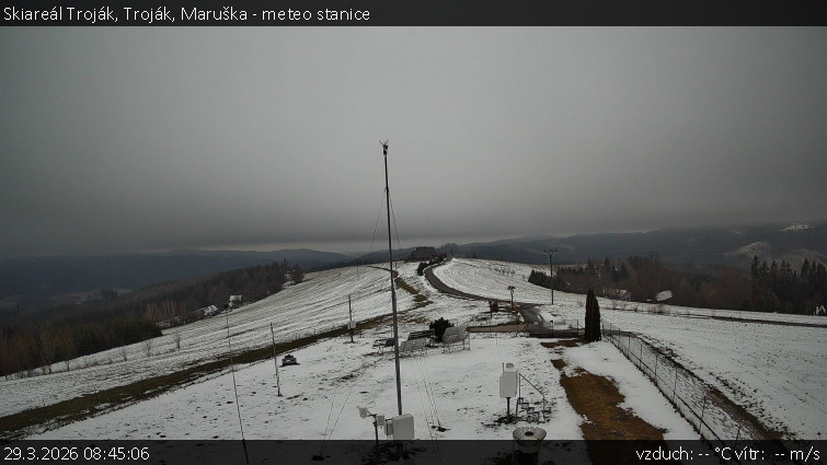 Skiareál Troják - Troják, Maruška - meteo stanice - 29.3.2026 v 08:45